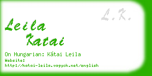 leila katai business card